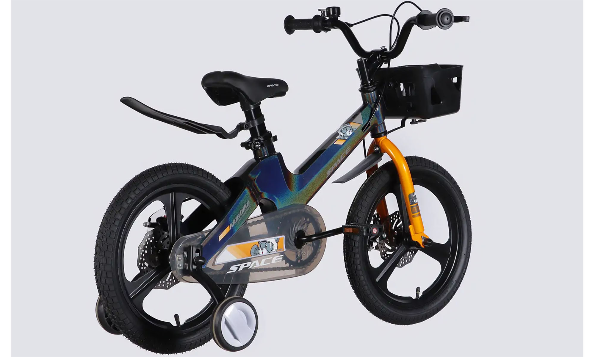 Велосипед SPACE KID MOON DD 16", размер XXS, рама-9", год 2026, хамелеон 3 Велосипед SPACE KID MOON DD 16", размер XXS, рама-9", год 2026, хамелеон 3