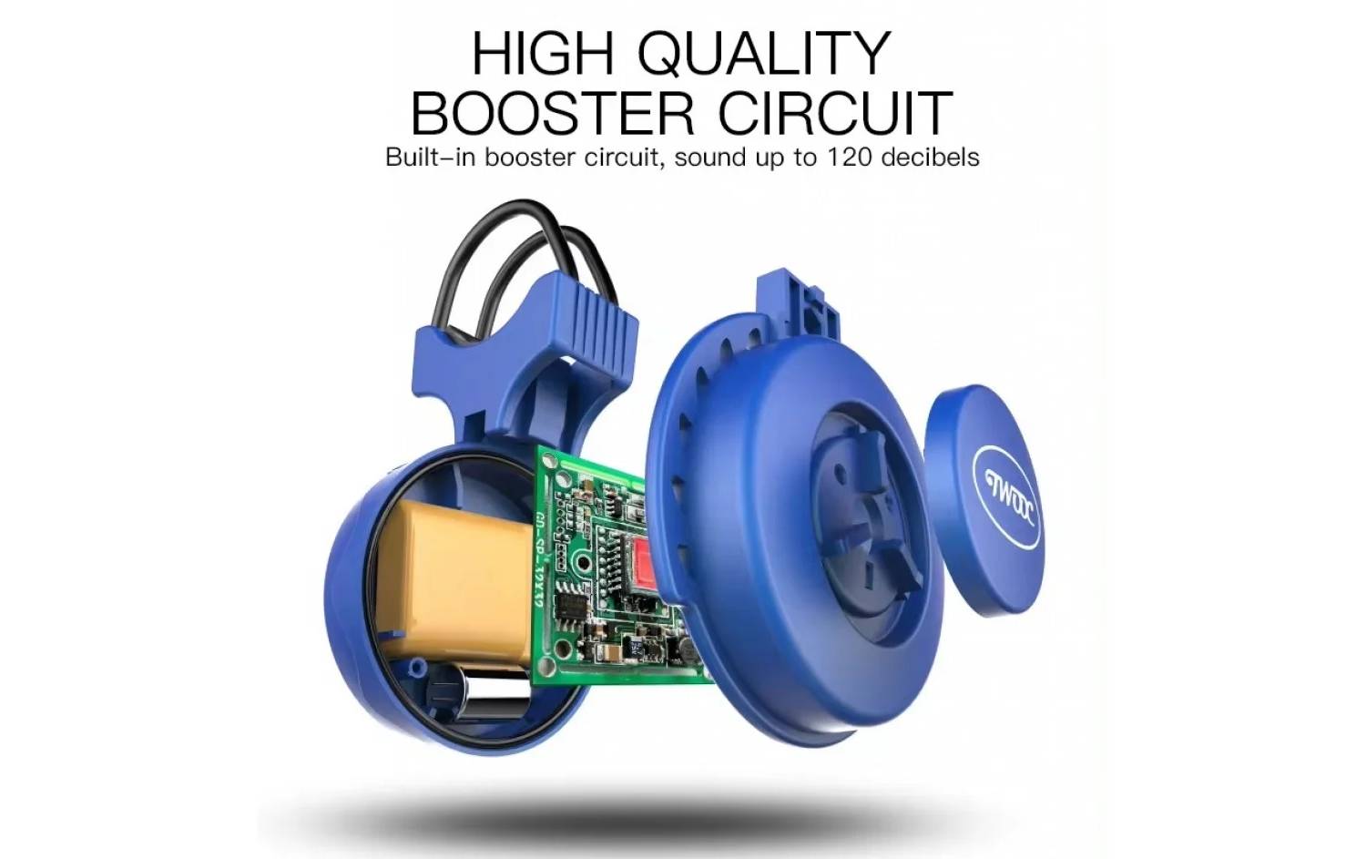 Звонок электрический Twox 120 ДБ, красный 3