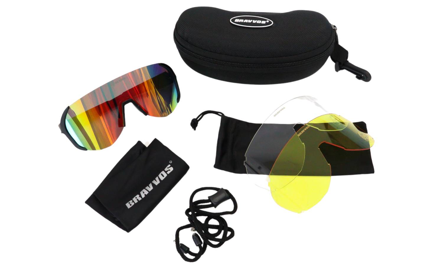 Очки VLT SS-955 Anti Fog 3 линзы разных цветов 2