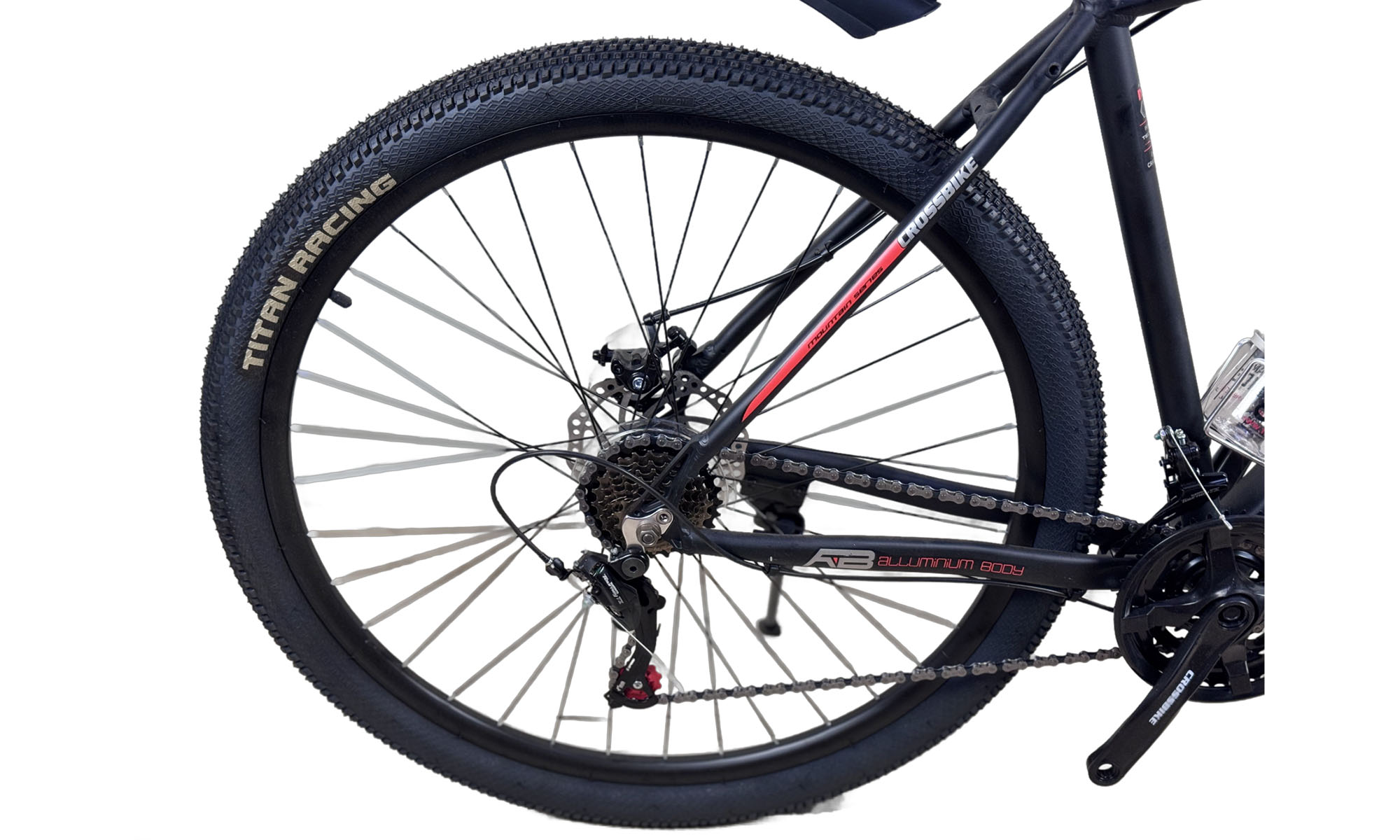 Велосипед CrossBike Roblox 29", размер XL, рама 21", год 2026, Черный-Красный 3