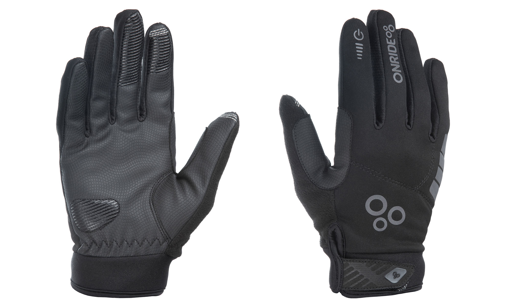 Демисезонные перчатки ONRIDE Cozy черные, размер M Демисезонные перчатки ONRIDE Cozy черные, размер M