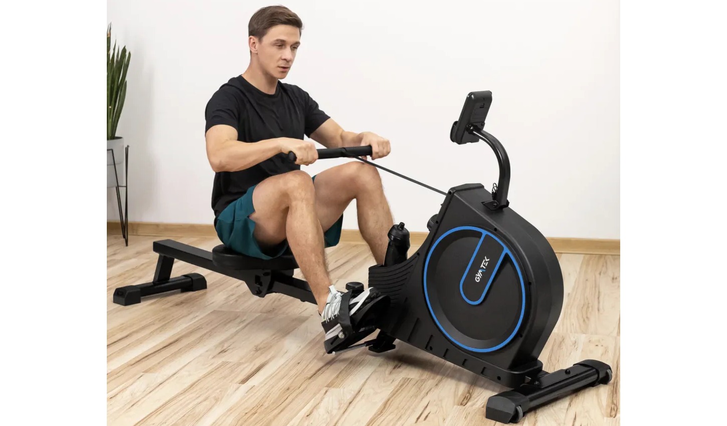 Гребной тренажер Gymtek XR1000 магнитный синий 11