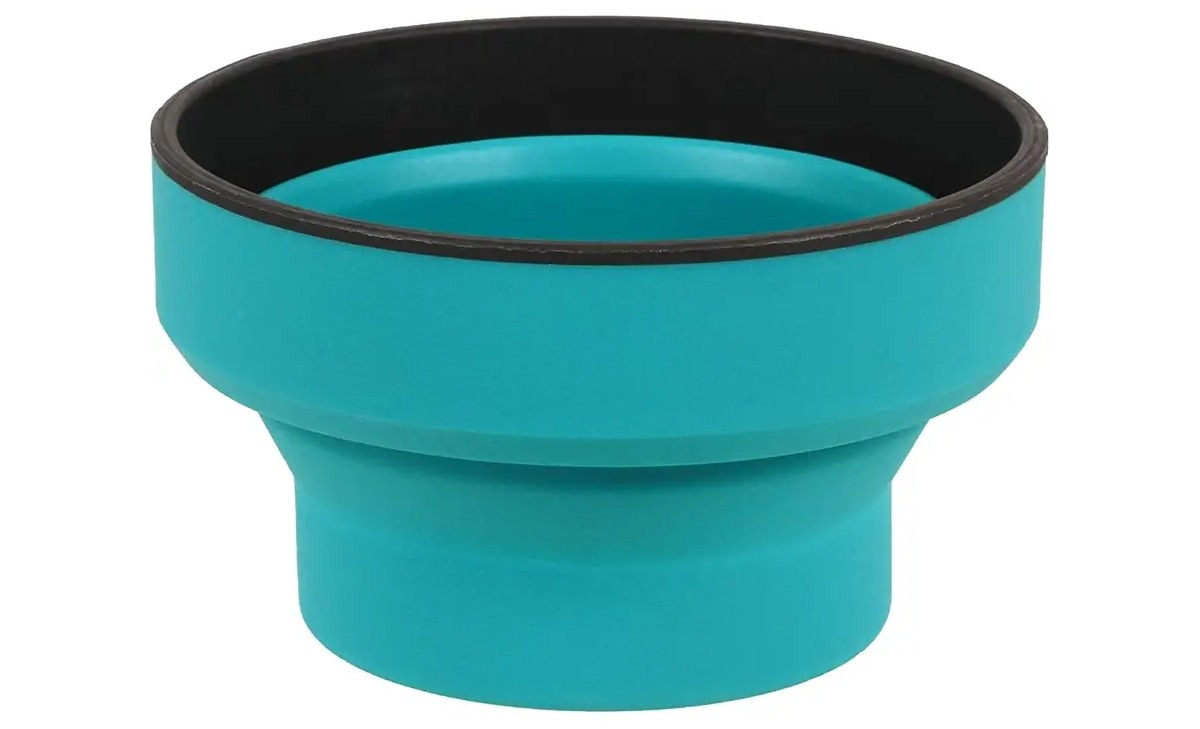 Кружка туристическая складная Lifeventure Silicone Ellipse Mug teal 3