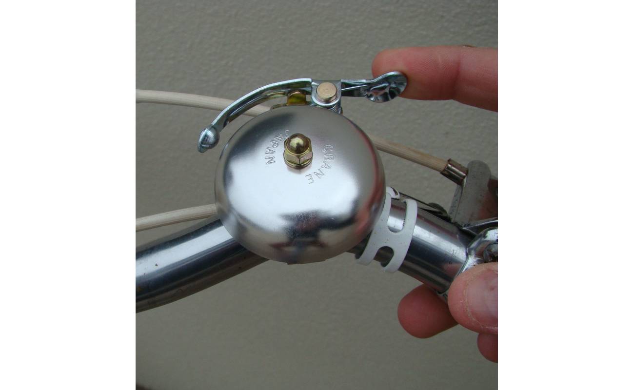 Звонок CRANE SUZU Matte Silver, 55 мм алюминий, скоба 2