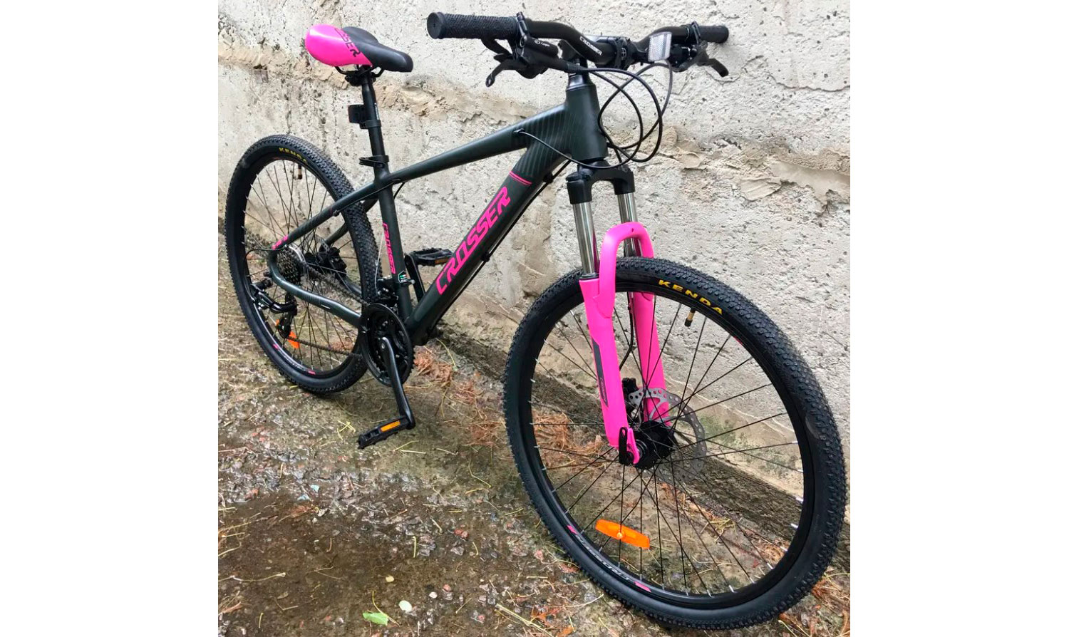 Велосипед Crosser Shine 075С 29" размер М рама 17 2022 Серо-розовый 7