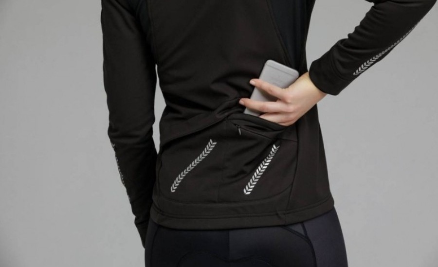 Велокуртка зимняя женская Liv Flara Windproof Thermal размер S черный 3
