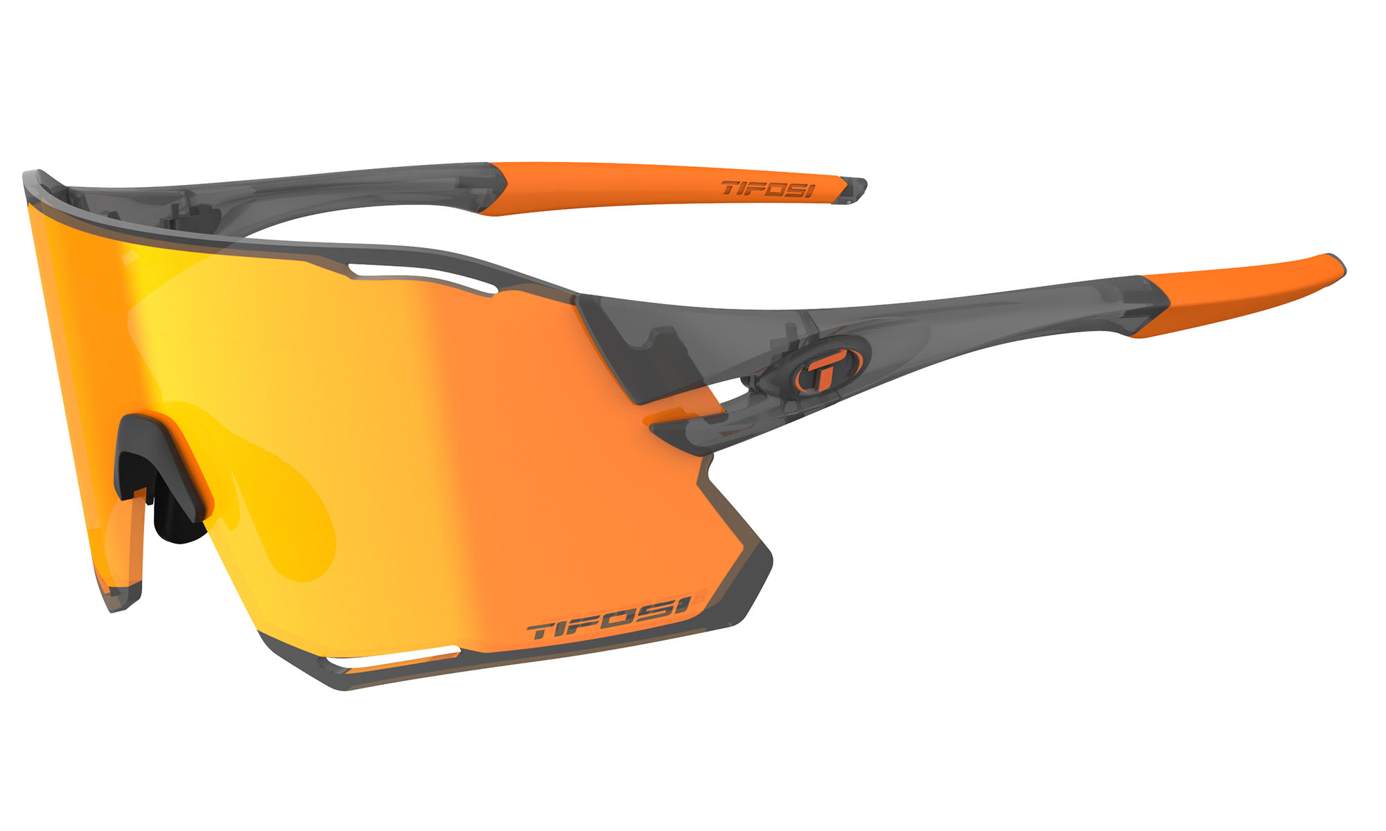 Очки Tifosi Rail Race Satin Vapor, линзы Clarion Orange (13%)/Clear (90%) 