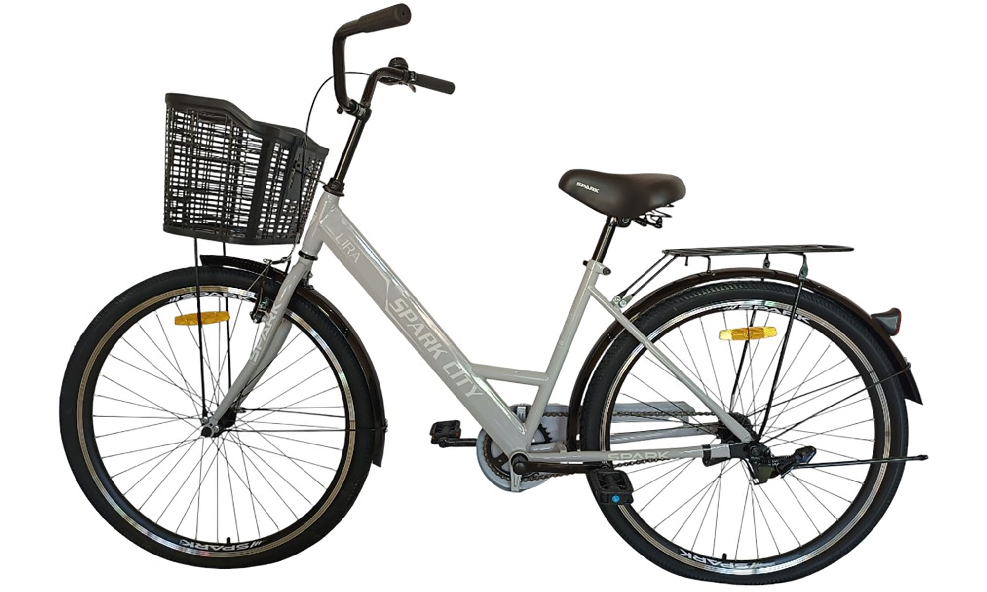 Велосипед SPARK CITY LIRA 26", размер M, рама 17", год 2026, серый 4