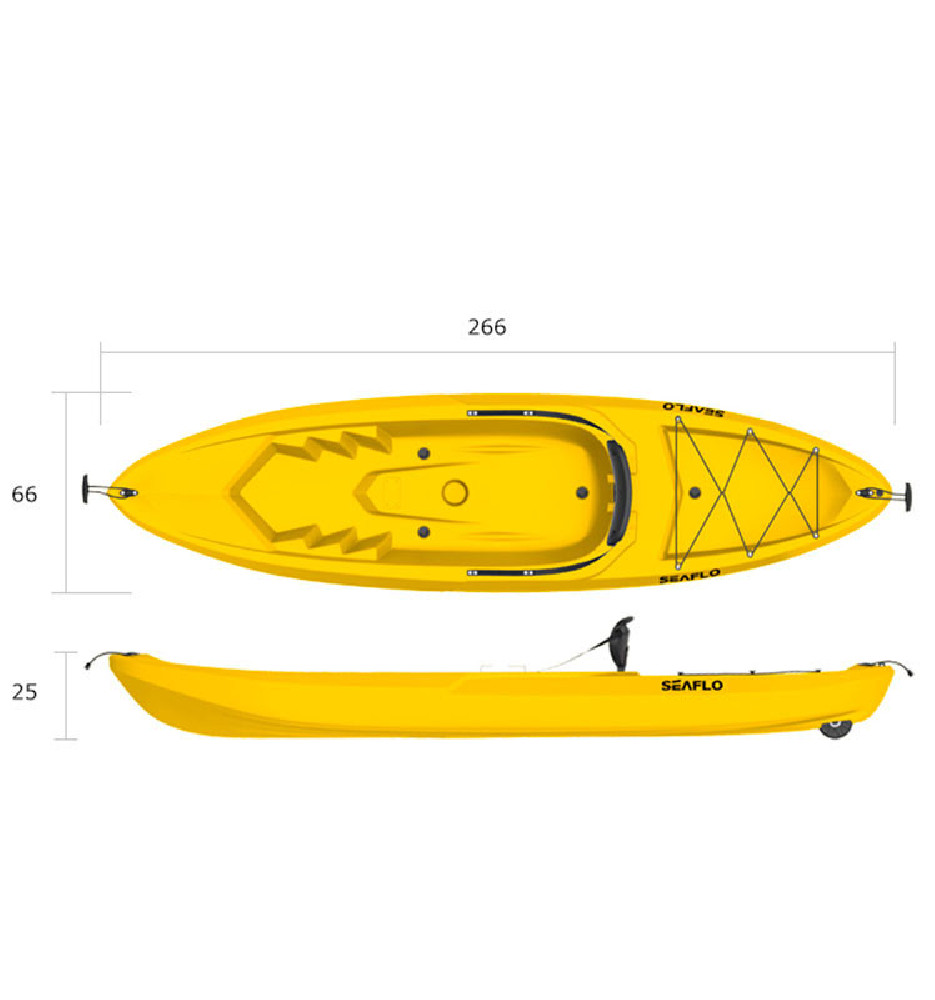 Фотография Каяк SeaFlo SF-1010, желтый 4