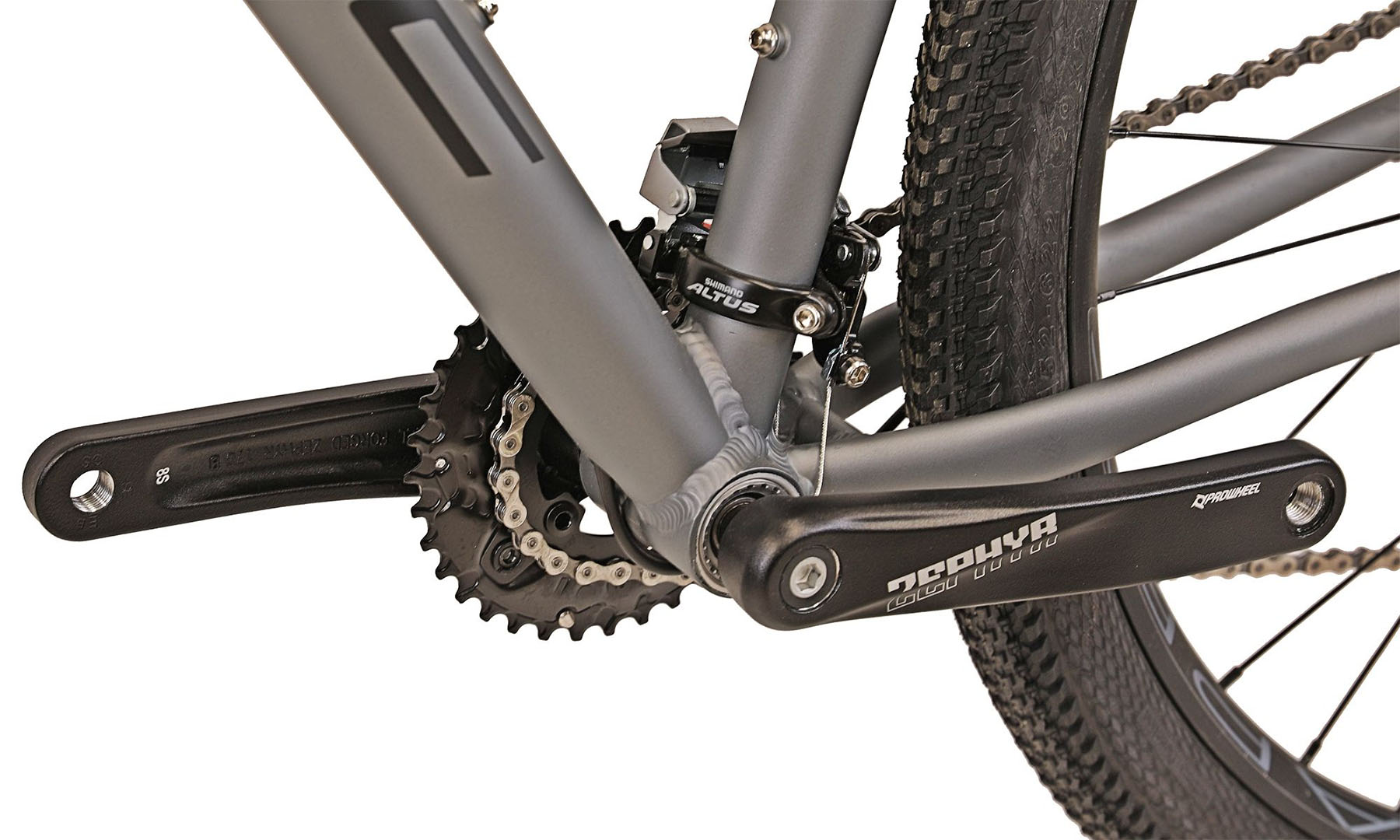 Велосипед Kinetic Crystal 29" размер XL, рама 22" (2025) Серый (мат) 4