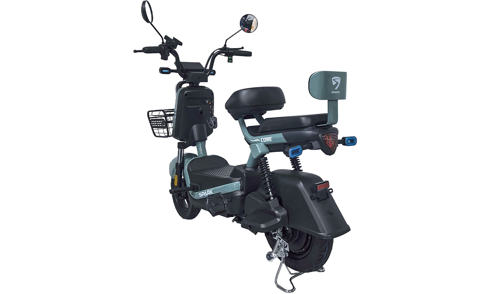 Велосипед с электромотором SPARK CORE 14", 60V/1000W/25Ah, год 2026, зеленый 5