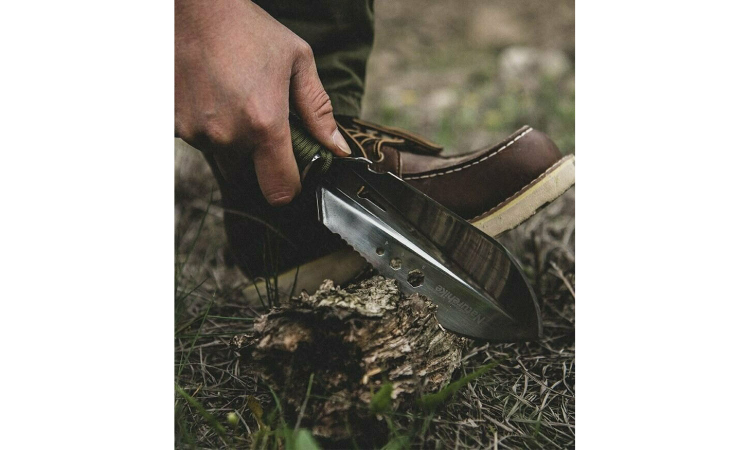 Лопата багатофункціональна Naturehike NH20GJ001, паракорд / нержавіюча сталь 3