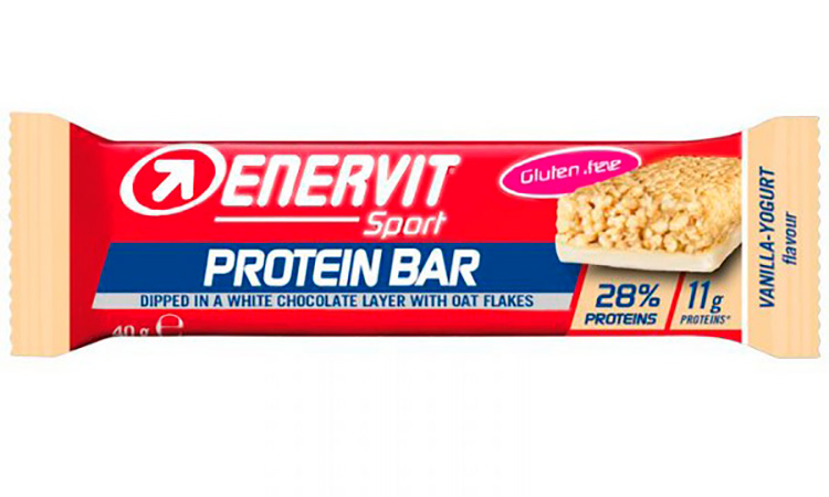 Фотография Протеиновый батончик Enervit Sport Protein Bar, 40г Белый шоколад - хлопья