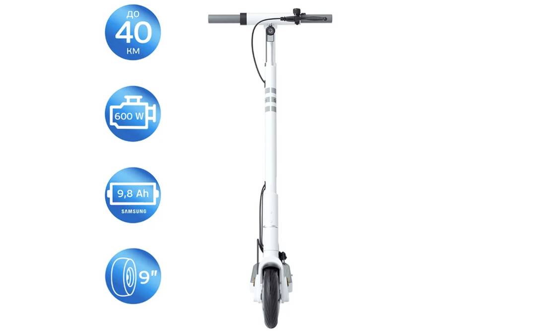 Электросамокат OKAI ES20-NEON 9" 300(600)W, 9.8Ah, NFC, App, белый 19 Электросамокат OKAI ES20-NEON 9" 300(600)W, 9.8Ah, NFC, App, белый 19