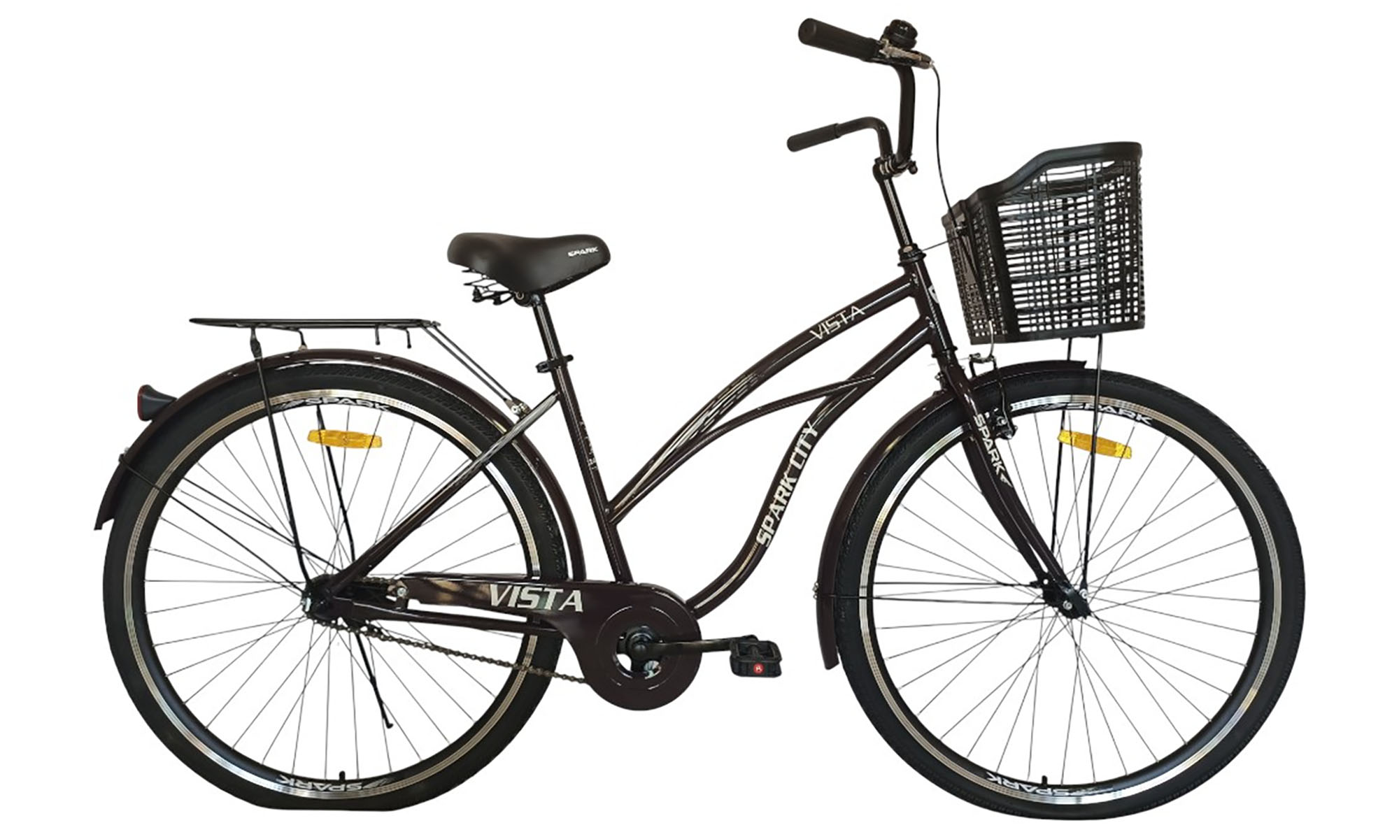 Велосипед SPARK CITY VISTA 28", размер M, рама - 18", год 2026, темно-коричневый