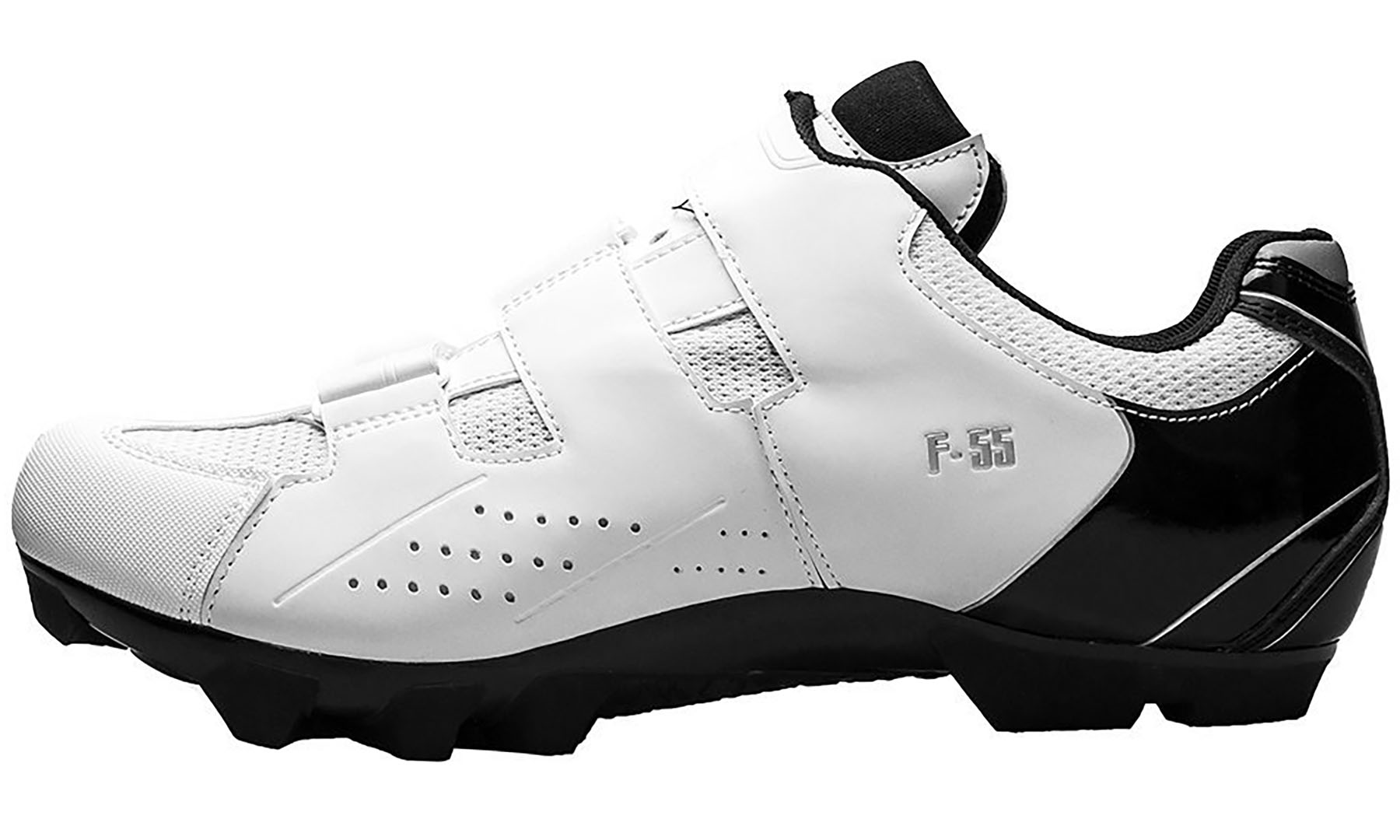 Велосипедные туфли МТБ FLR F-55 белые/черные, размер 37 7 Велосипедные туфли МТБ FLR F-55 белые/черные, размер 37 7