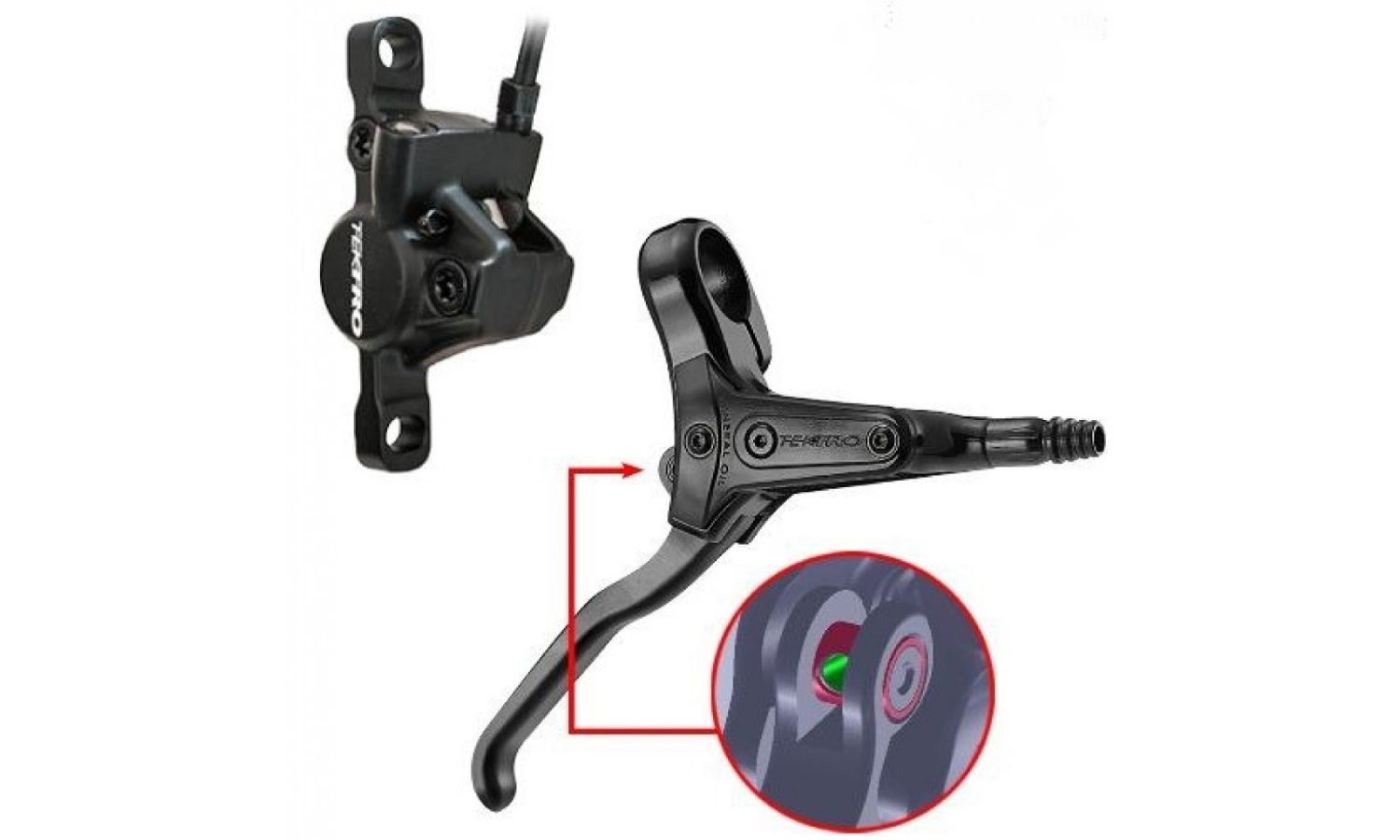 Тормоза дисковые Tektro T275, перед, черный Тормоза дисковые Tektro T275, перед, черный