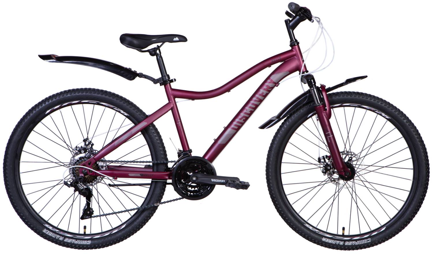 Фотография Велосипед Discovery KELLY 26" размер S рама 16" 2024 Лиловый 