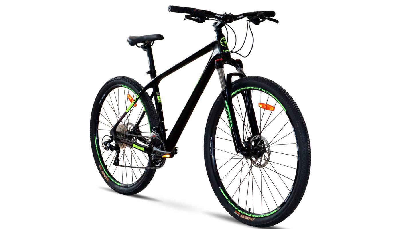 Фотография Велосипед VNC FastRider C5 29" размеро L 2023 Черно-зеленый 3
