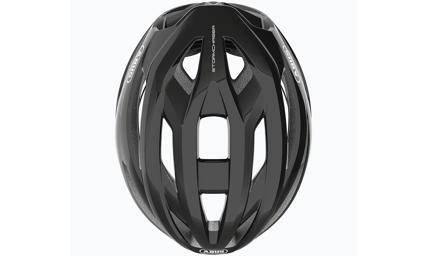 Велошлем спортивный ABUS STORMCHASER Shiny Black, размер L (59-61 см), глянцевый черный 2