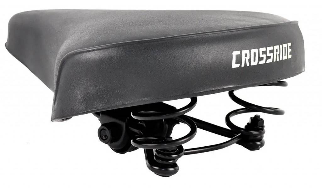 Сідло Crossride 802 на пружинах 240х205 мм, чорний 2