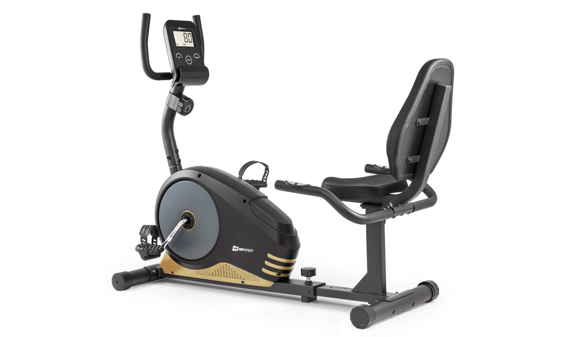 Фотография Горизонтальный велотренажер Hop-Sport HS-040L Root Золотой 8