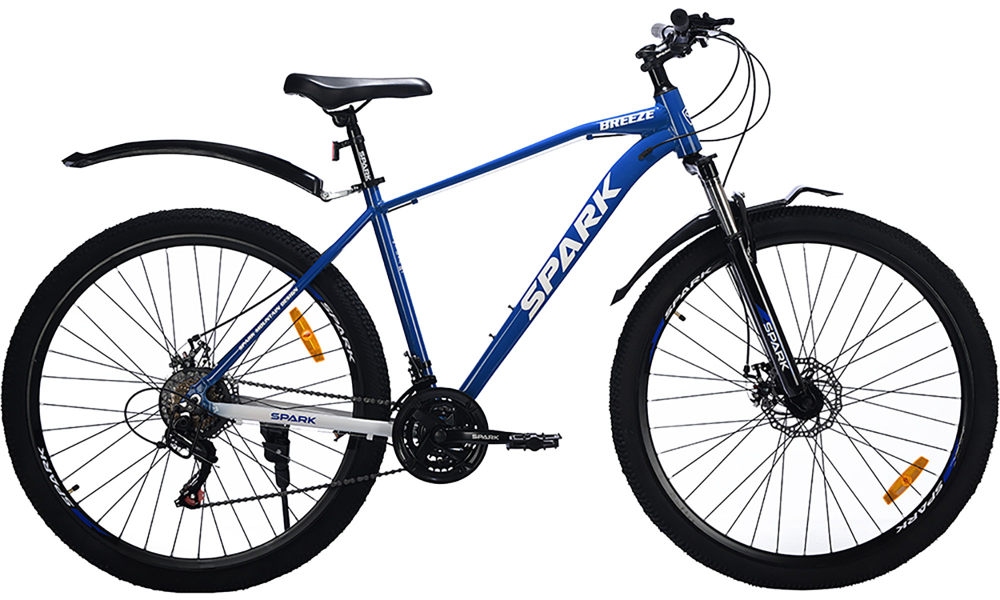 Велосипед SPARK BREEZE 29", размер L, рама 19", год 2025, синий с серым 