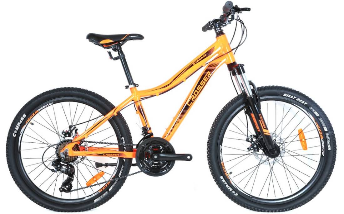 Фотография Велосипед Crosser Stream 26" размер S рама 16 2021 Оранжевый