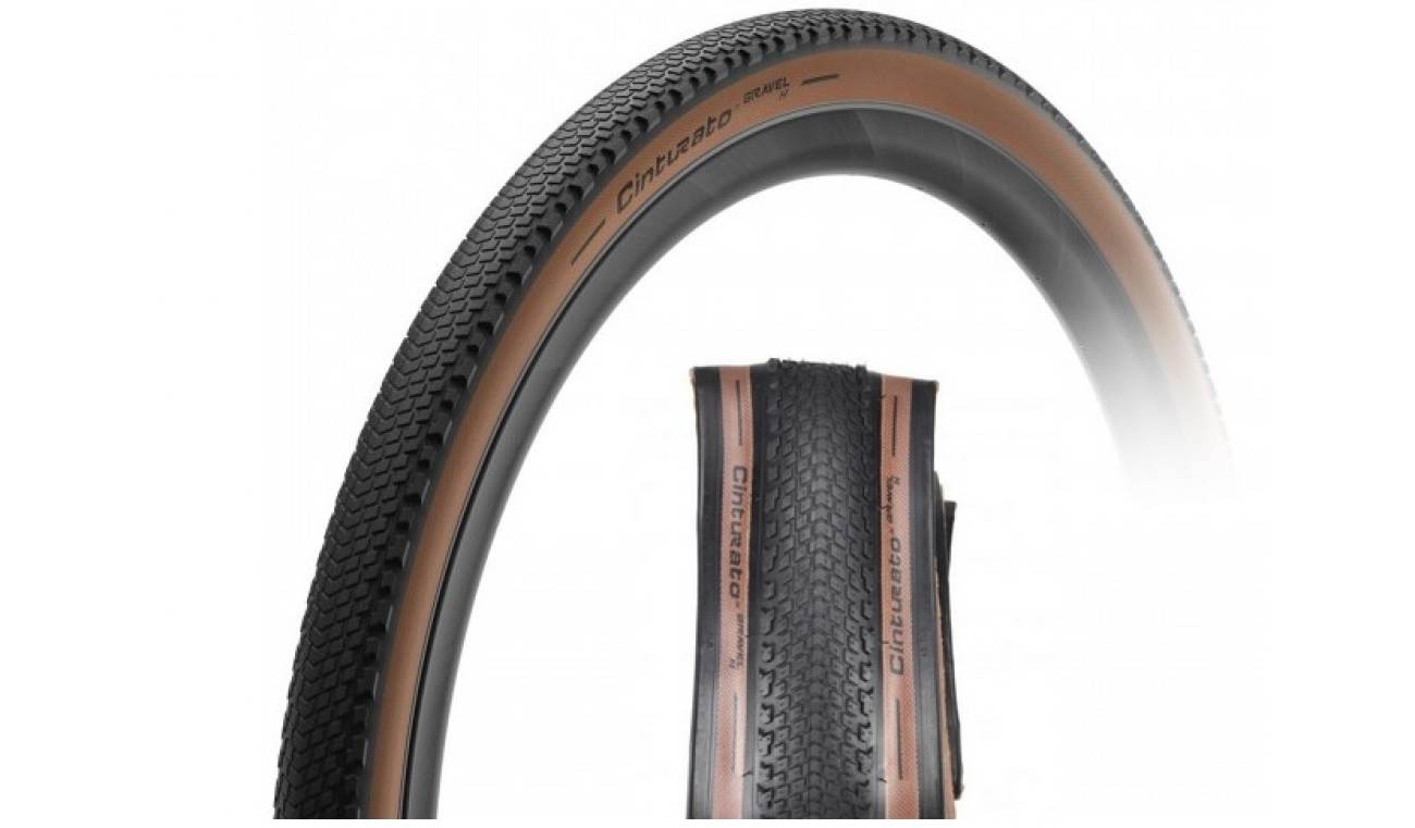 Покрышка Pirelli Cinturat GRAVEL Adventure 622-40, 60 tpi TLR черный с коричн