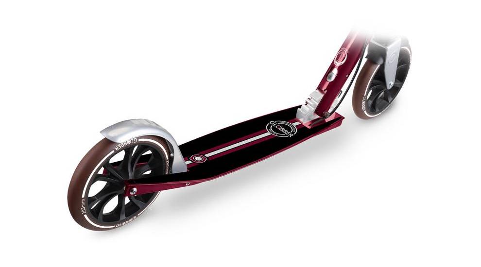 Самокат GLOBBER NL205 DELUXE с ручным тормозом, красный, 8+ 3