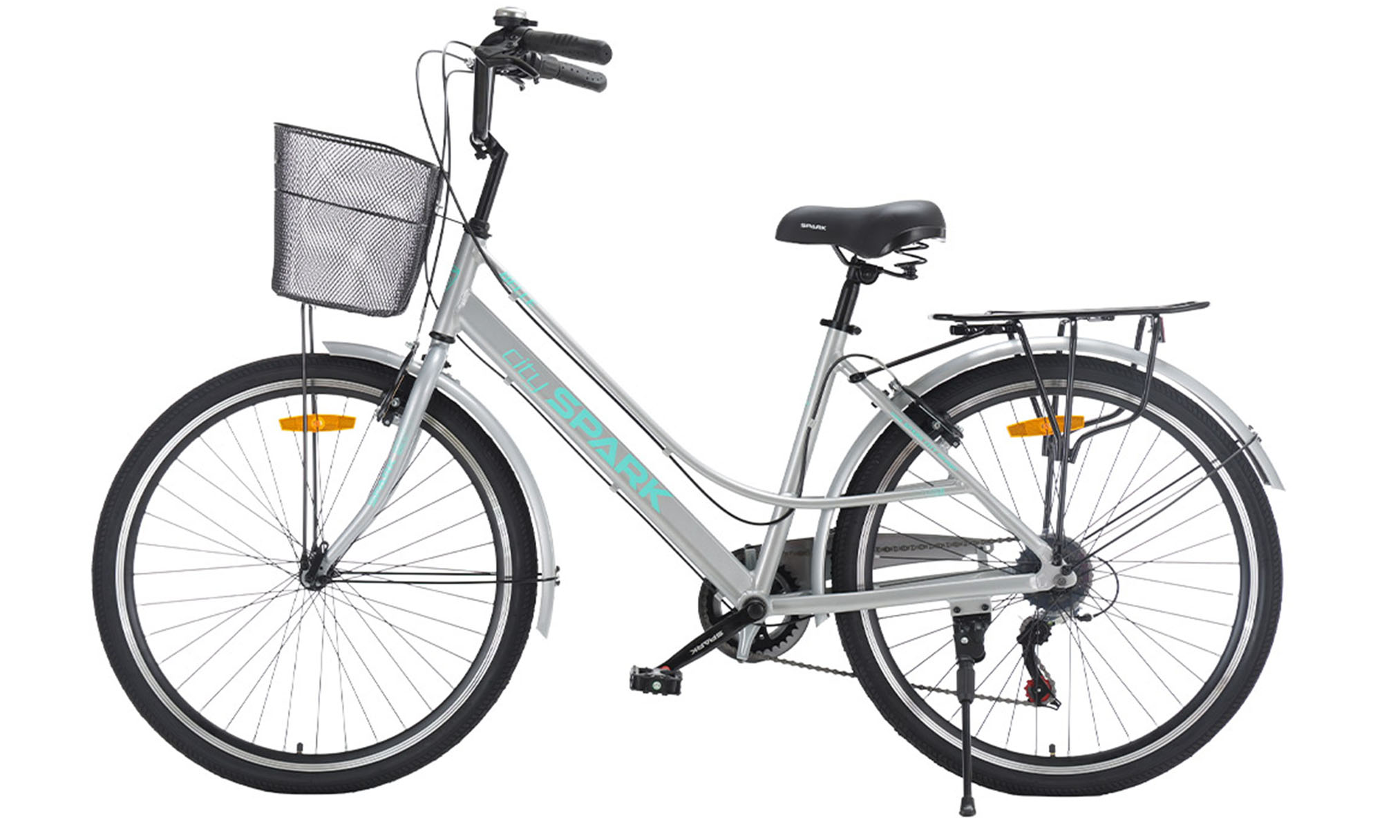 Велосипед SPARK CITY BELLE 26", размер M, рама 17", год 2026, серый 2