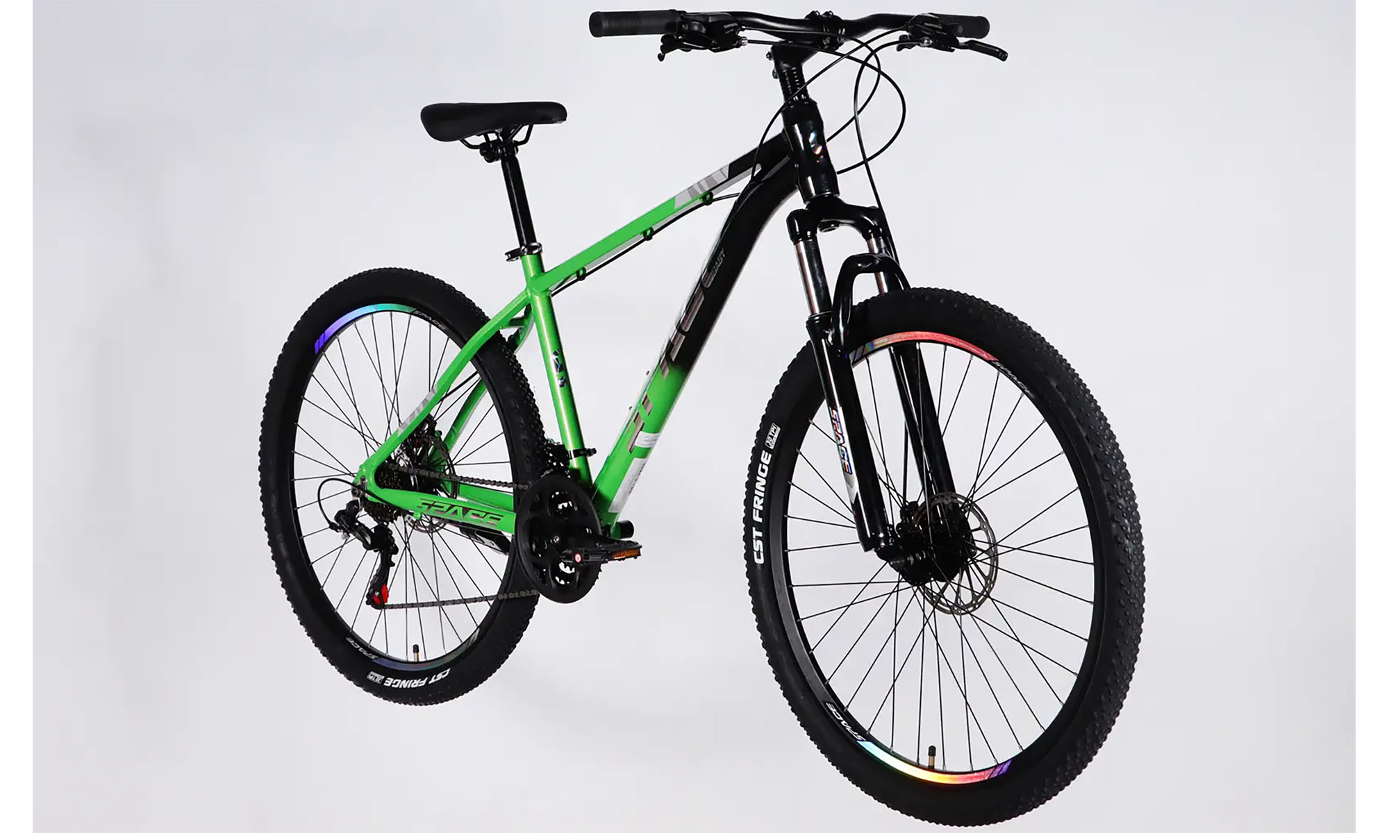 Велосипед SPACE PHAETON DD FR 27.5", розмір M, рама-17", рік 2026, зелено-чорний 3 Велосипед SPACE PHAETON DD FR 27.5", розмір M, рама-17", рік 2026, зелено-чорний 3