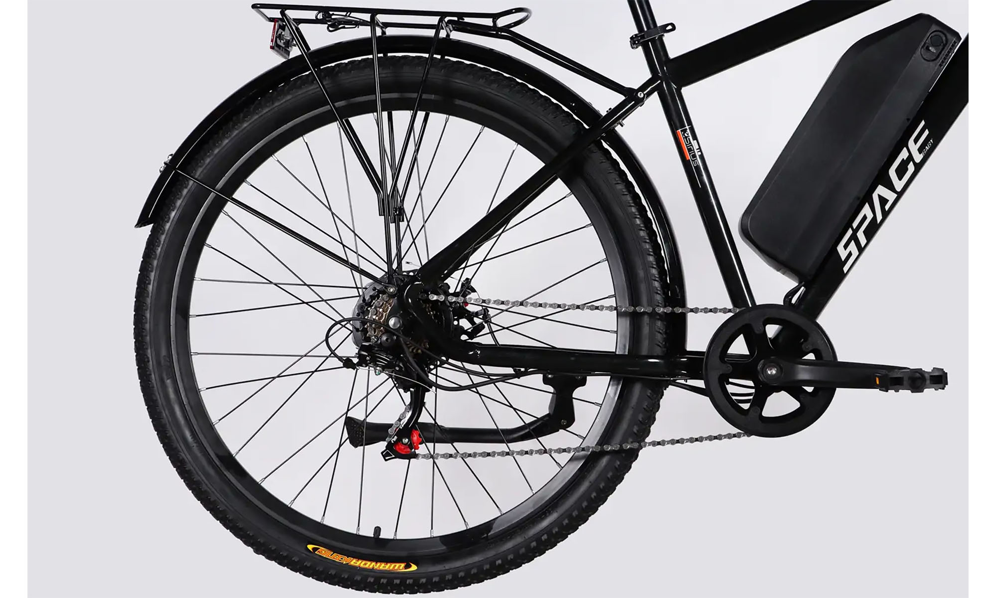 Велосипед с электроприводом SPACE SIRIUS DD FR 29", размер L, рама-19", 48B, 15.6А*ч, 500Вт, год 2026, черный 2