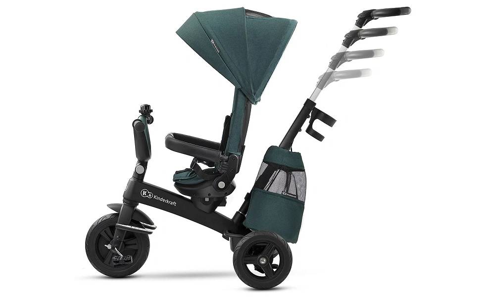 Трехколесный велосипед Kinderkraft Easytwist Midnight Green 8