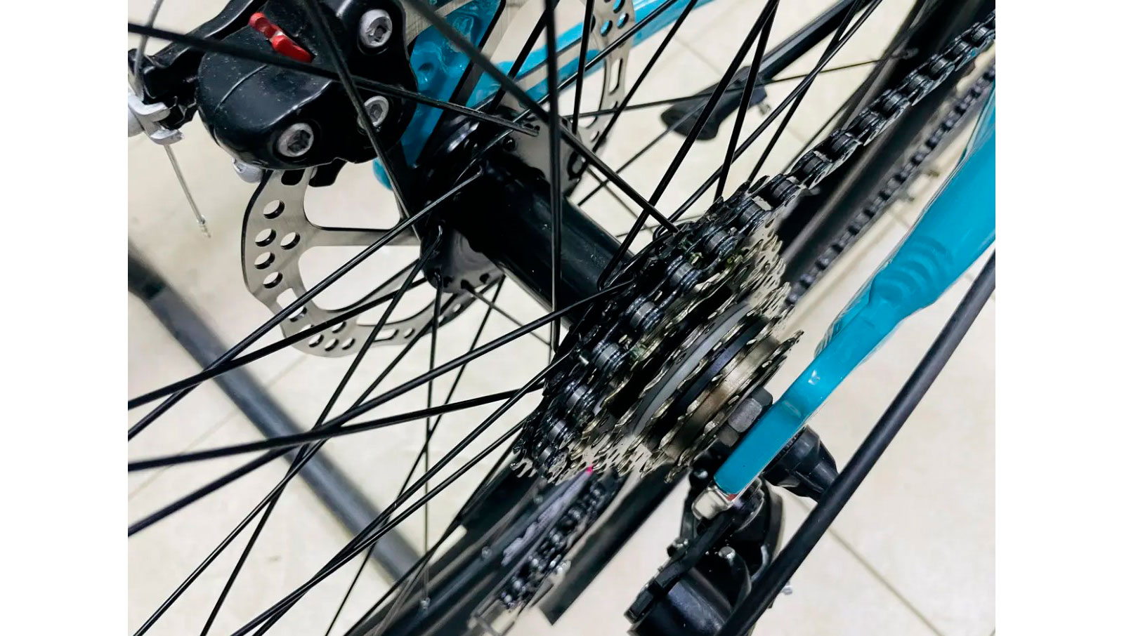 Велосипед Crosser Sweet 26" размер S рама 16 2021 Бирюзовый 4