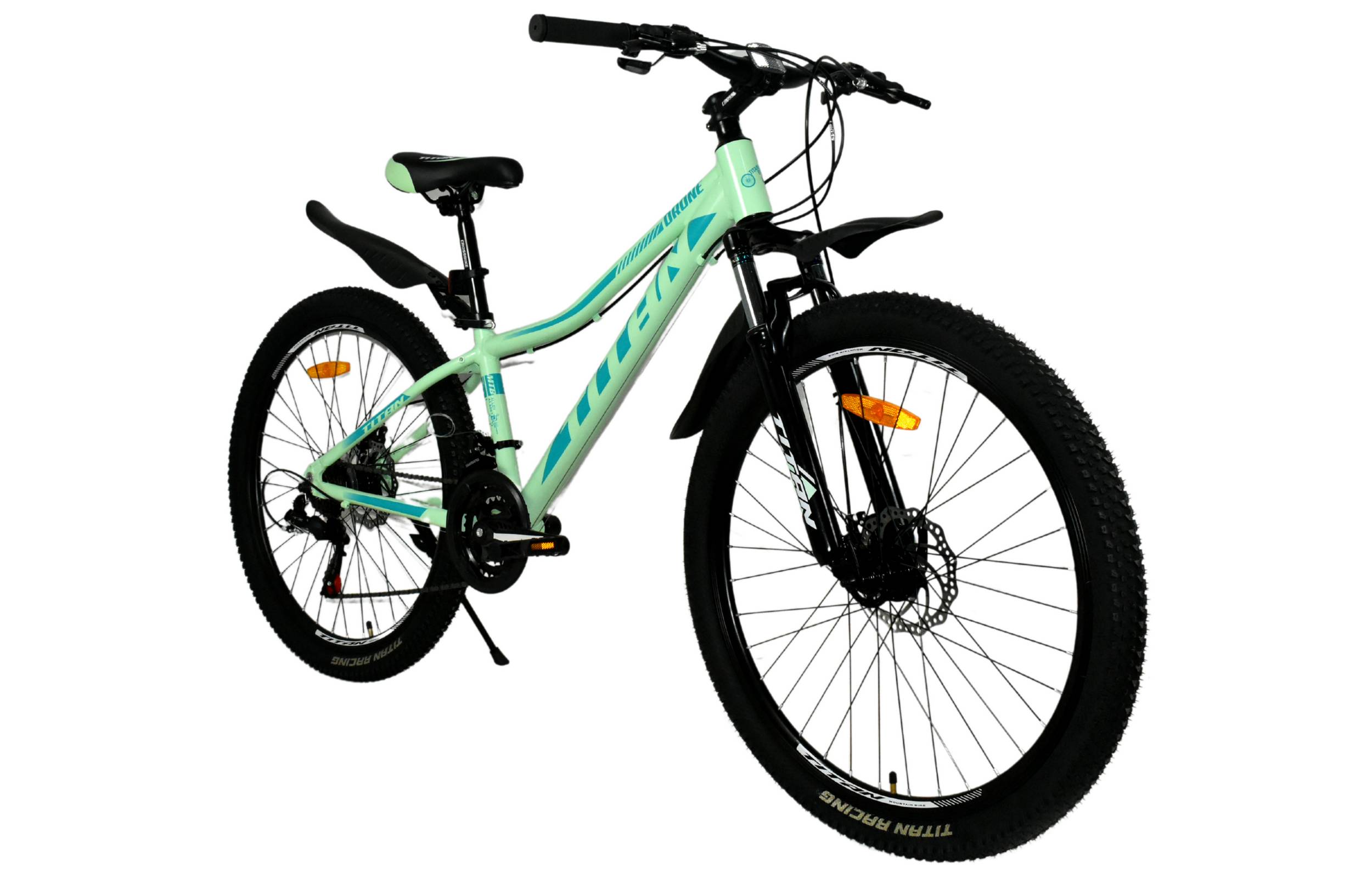 Фотография Велосипед Titan DRONE 26"размер XS рама 13 2022 Зеленый 3