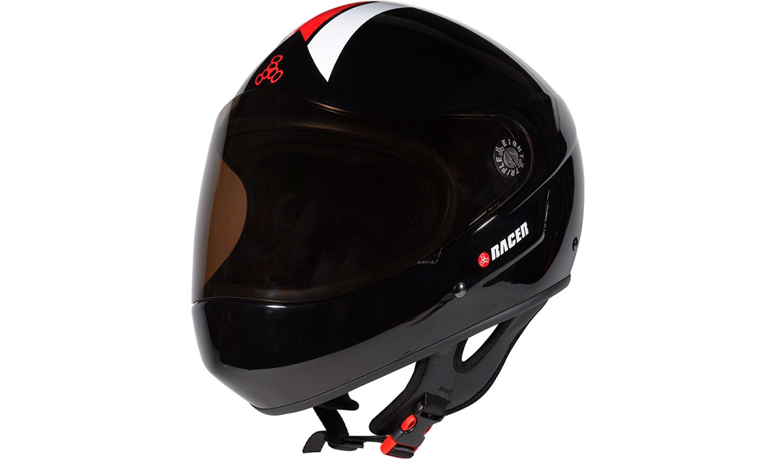 Фотография Шлем Triple8 Racer, размер L (59-61 см) Черный 