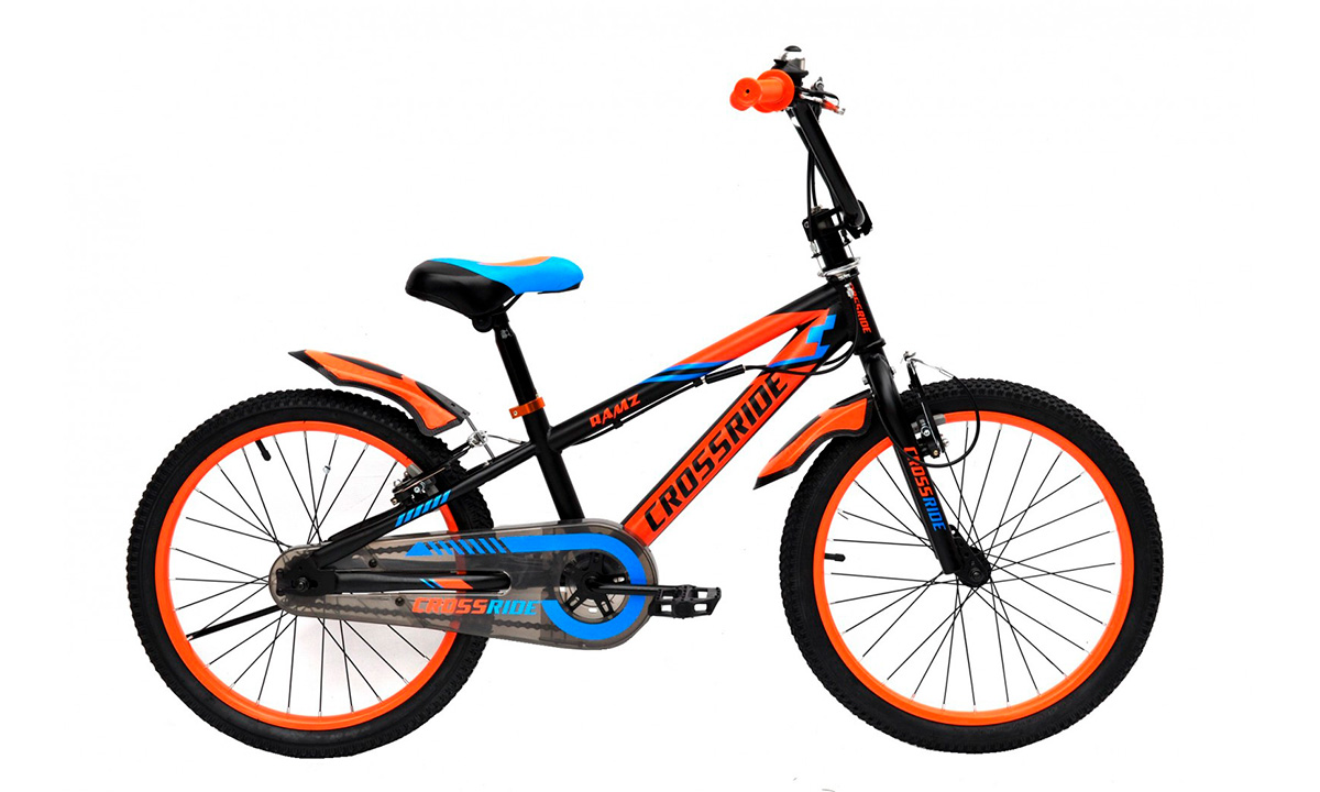 Фотография Велосипед CROSSRIDE RAMZ 20"  Черно-оранжевый