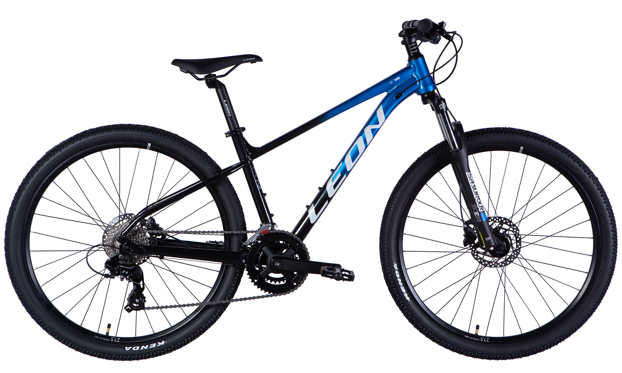Велосипед Leon XC 100 HDD 27,5", розмір L, рама-19", рік 2025, синiй з чорним 