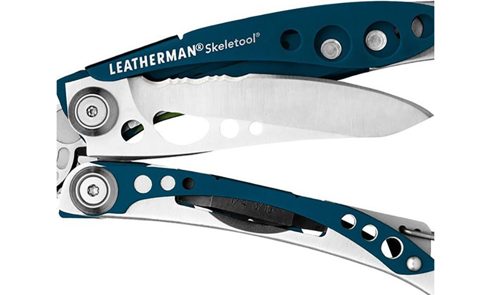Мультитул Leatherman Skeletool Columbia Blue, нейлоновий чохол 3
