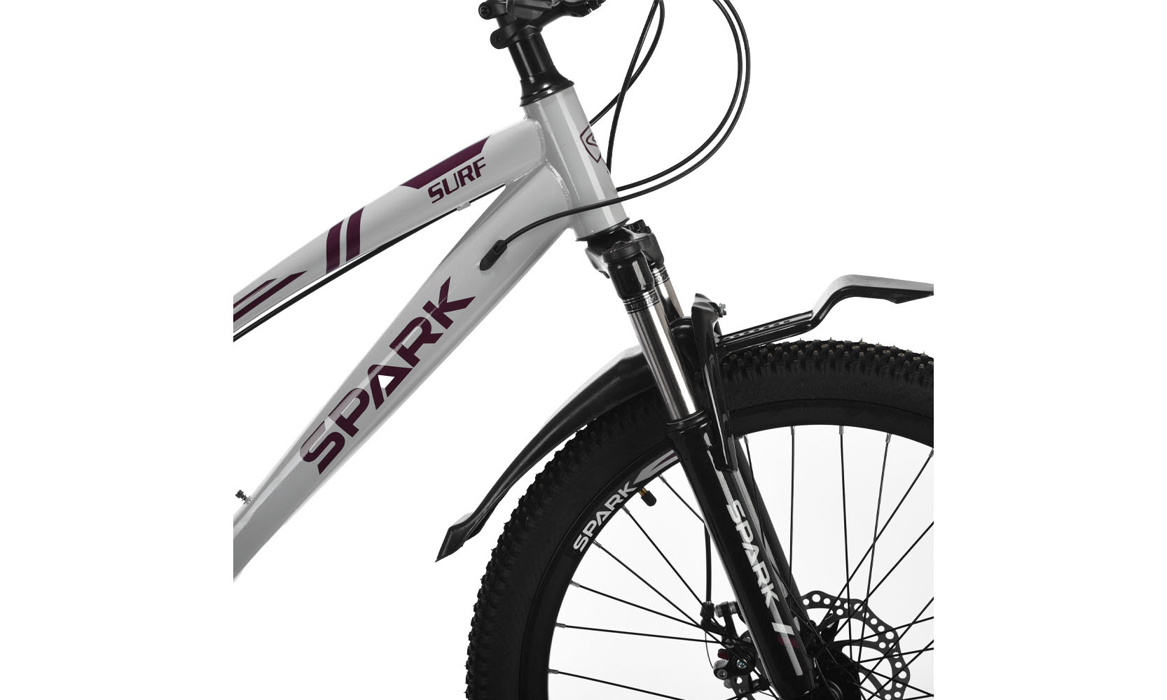 Велосипед SPARK SURF 24", сірий XXS, рама 11", рік 2026, сірий 2
