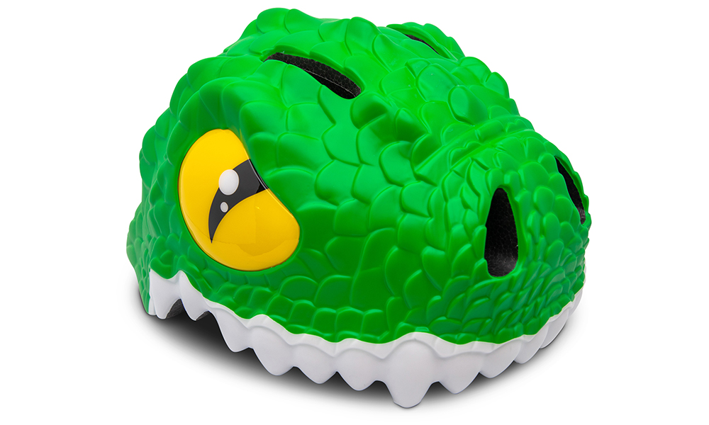 Фотография Шлем Crazy Safety Крокодил Размер S (49-55 см), Зеленый