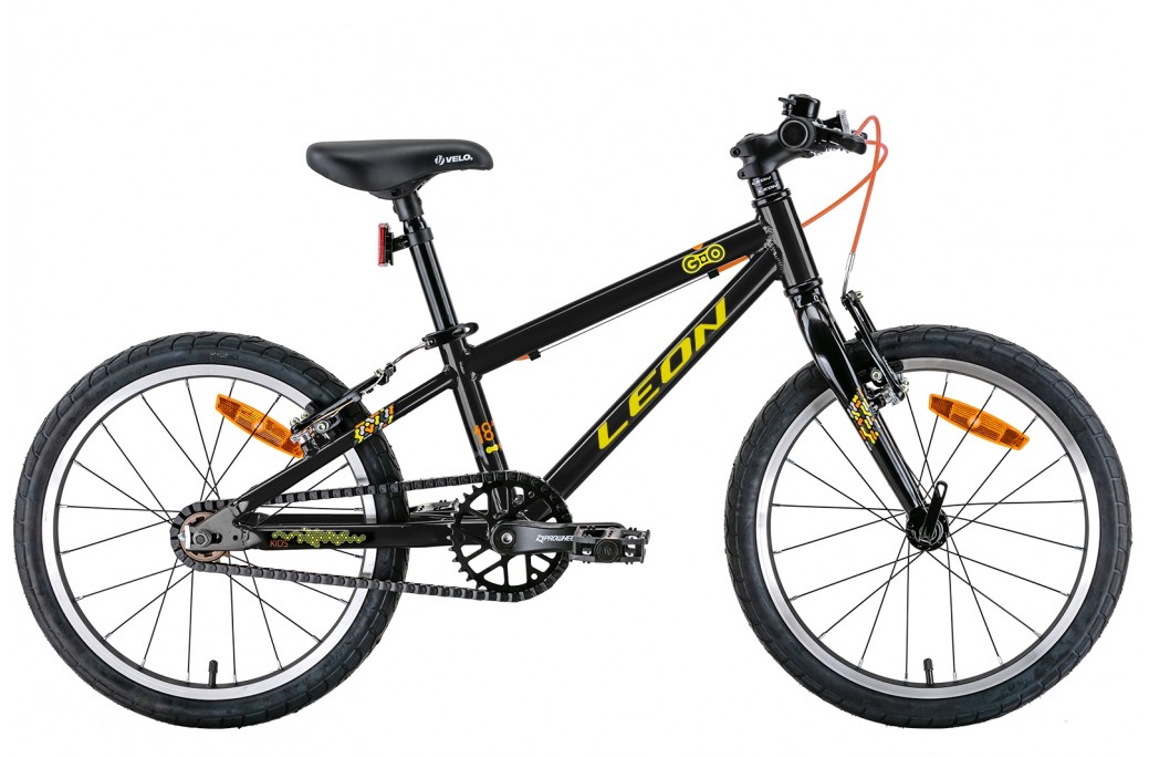 Фотографія Велосипед Leon GO 18" рама 9" (2022) Чорно-жовтий