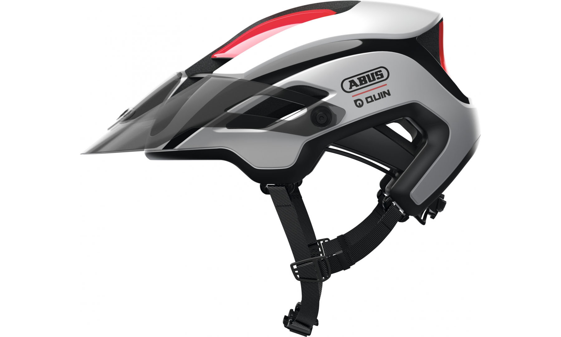 Велошлем спортивный ABUS MONTRAILER QR Polar White, размер L (58-61 см), белый 