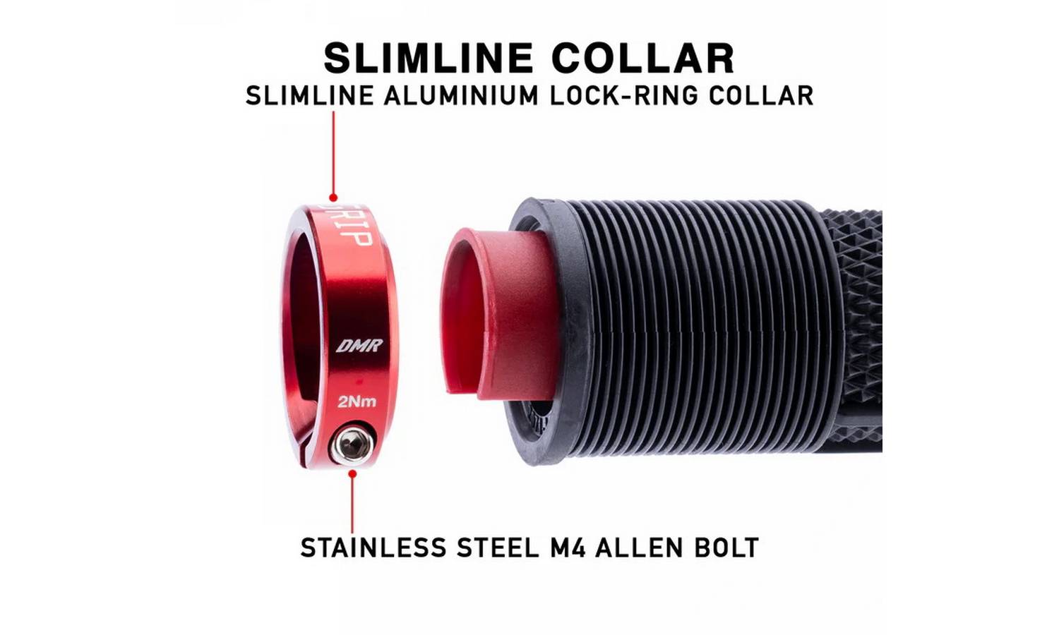 Гріпси DMR DeathGrip2 Race Thick Flangeless Black 7