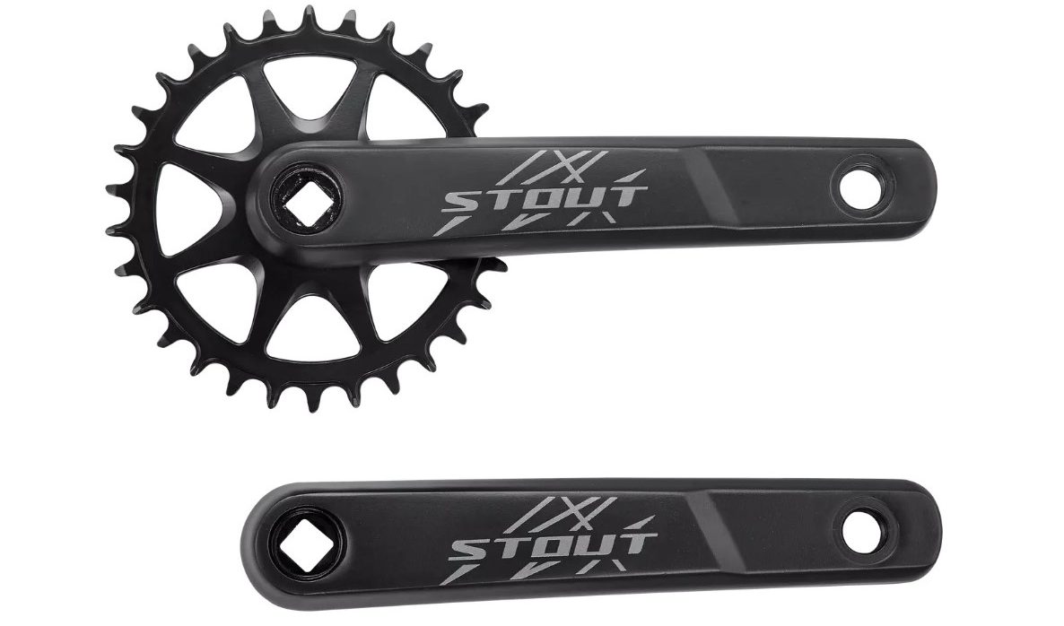 Шатуны Specialized CRK STOUT, длина 170 мм, L+R ARMS, алюминий, под квадрат, 30T, 1X10, черный Шатуны Specialized CRK STOUT, длина 170 мм, L+R ARMS, алюминий, под квадрат, 30T, 1X10, черный