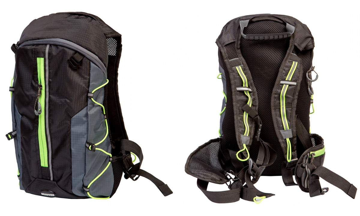 Рюкзак QIJIAN BAGS B-300 черно-зеленый