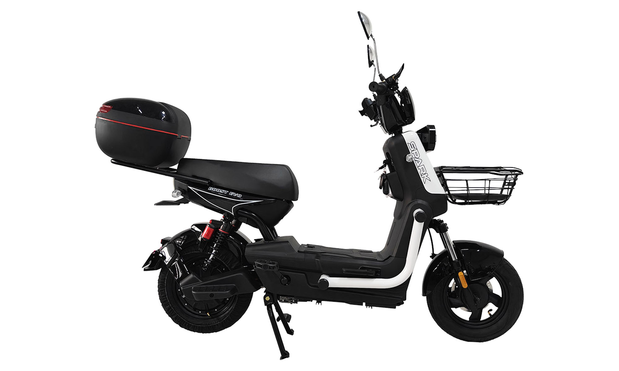 Велосипед с электромотором SPARK BOOST EVO 10", рама 14", 72V/1200W/20Ah, год 2026, белый 5 Велосипед с электромотором SPARK BOOST EVO 10", рама 14", 72V/1200W/20Ah, год 2026, белый 5