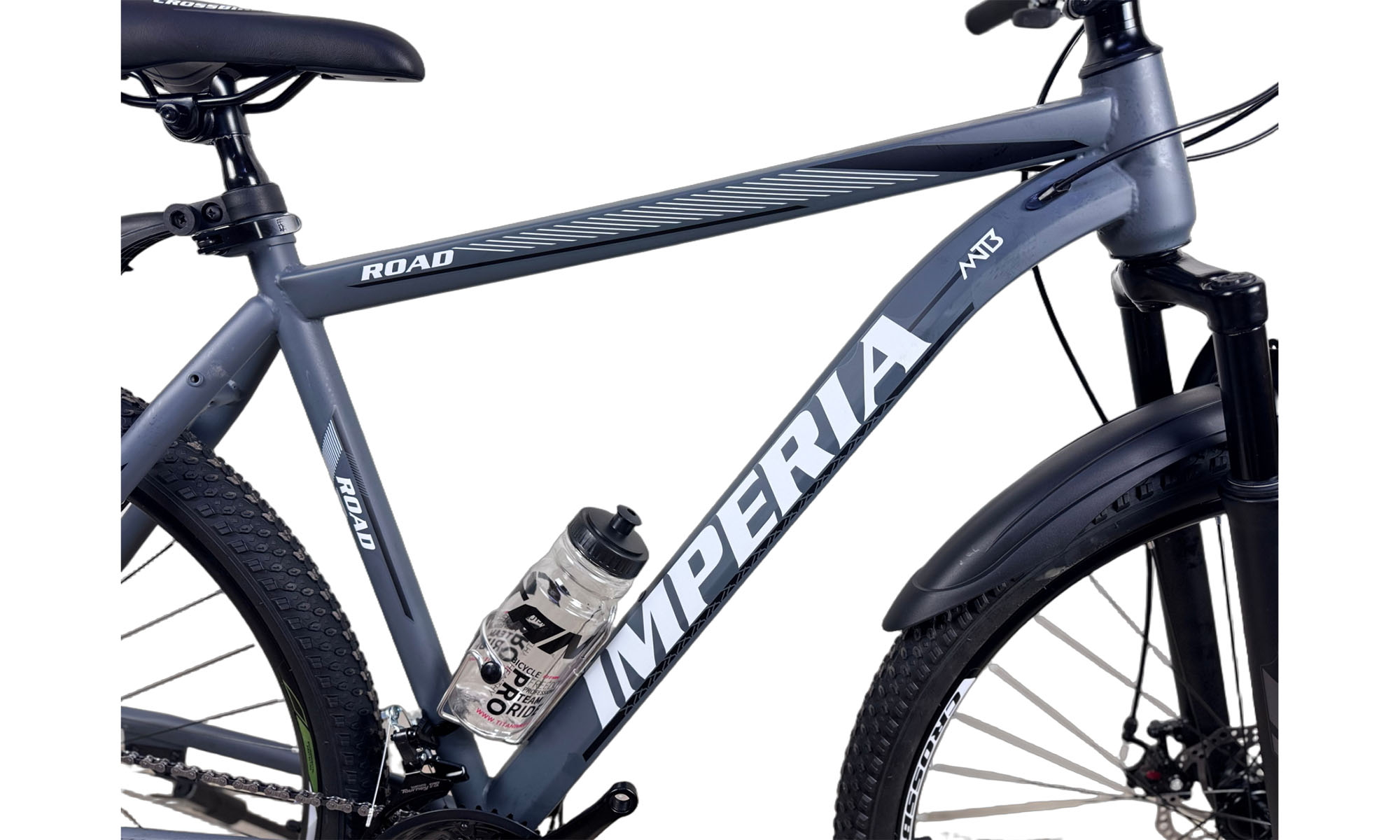 Велосипед CrossBike Imperia 27.5", размер S, рама 15", год 2026, Серый-Черный 2