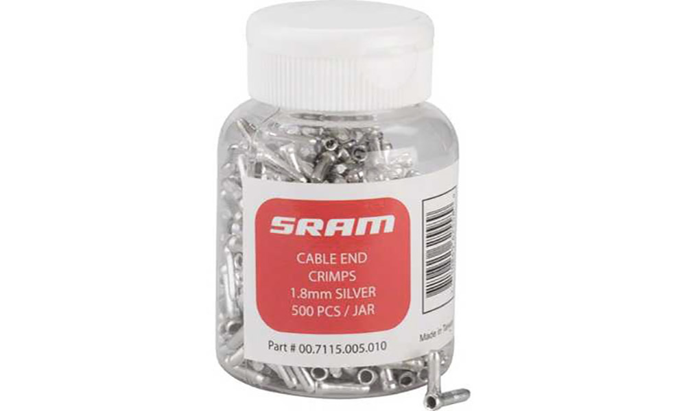 Фотография Законцовка троса Sram CABLE END CRIMPS SILVER 1.8 мм